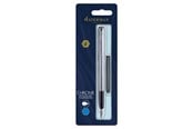 Utensilien zum Schreiben und Zeichnen - Waterman Allure Füllfederhalter | Edelstahl | Feine Feder | Blaue Tinte - S0174956