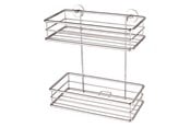 Badezimmerzubehör - tesa Baath shampoo holder double basket self-adhesive - 40212-00000-01