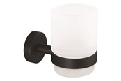 Badezimmerzubehör - tesa Moon Black tumbler holder self-adhesive - 40566-00000-00