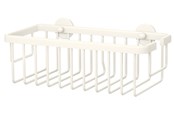 Badezimmerzubehör - tesa Moon White basket single self-adhesive - 40577-00000-00