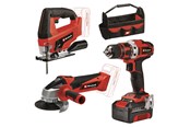 Haus & Garten - Einhell Power Tool Kit TE-TK 18/3 Li Kit (JS+CD+AG) - 4257241