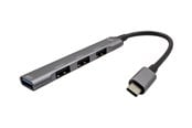 USB-Hubs - I-Tec - hub - 4 ports USB-Hubs - 4 - Grau - C31HUBMETALMINI4