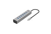 USB-Hubs - I-Tec Hub - 7-Port USB 3.2 - 15W charging - Aluminium case USB-Hubs - USB 3.2 - 7 - Grau - C31HUBMETAL703