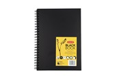 Utensilien zum Schreiben und Zeichnen - Derwent A4 Black Book Wire Bound Portrait - 2300379