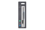Utensilien zum Schreiben und Zeichnen - Parker Jotter Füller | Edelstahlschaft mit Chromzierteilen | Füllfederhalter mit mittlerer Feder | blaue Tinte - 2031012