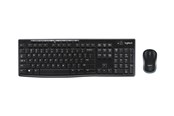Tastaturen - Logitech MK270 Wireless Combo - keyboard and mouse set - French - Tastatur & Maus Set - Französisch - Schwarz - 920-004510