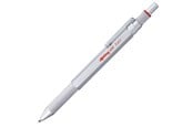 Utensilien zum Schreiben und Zeichnen - Rotring rOtring 6 3-in-1-Schreibgerät mit Kugelschreiber und Druckbleistift | Kugelschreiber mit 2 feinen Spitzen (schwarze und rote Tinte) | 1 Druckbleistift mit Spitze (,5-mm-Mine) | Silber - 2164109