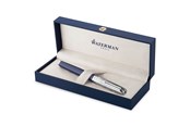 Utensilien zum Schreiben und Zeichnen - Waterman Exception Füller | Metall & Blau Lack mit Palladium-Zierteilen und gravierte Kappe | 18 kt Gold | Füllfederhalter mit feiner Feder | Geschenkbox - 2166315