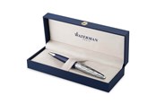 Utensilien zum Schreiben und Zeichnen - Waterman Carène Kugelschreiber | Metall und blaue Lackierung | ziselierte Kappe | blaue Tinte | Geschenkbox - 2166425
