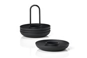 Küchenzubehör - Zone Denmark Denmark - Singles Egg Cups With Holder - Black - 332021