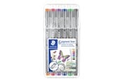 Utensilien zum Schreiben und Zeichnen - Staedtler Fineliner pigment lin. 0.5mm 6 col. - 30805-SSB6