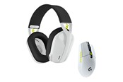 Maus - Logitech Wireless Gaming Combo - BLACK+WHITE+LIME - Gaming Maus (Weiß) - 981-001230