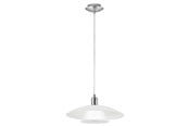 Lampen - EGLO BRENDA pendant lamp Ø395 mm white/brushed steel - 87052