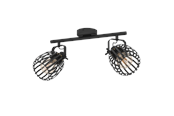 Lampen - EGLO Girona schwarz, messing-gebürstet - 900662