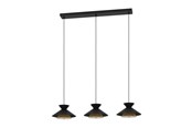 Lampen - EGLO Grizedale schwarz, messing - 43886