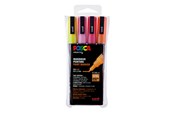 Hobby-Zubehör - POSCA  marker sæt PC-3M 4 ass. Glitter colors warm - 401639