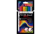 Hobby-Zubehör - STABILO  Pen 68 ARTY carton pack of 12 brush pens - 204029