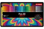 Utensilien zum Schreiben und Zeichnen - STABILO  Pen 68 Arty metal tin of 30 colors - 6830-7