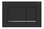 Installationssysteme - Geberit SIGMA30 betjeningsplade dobbeltskyl sort - 115.883.14.1