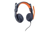 Kopfhörer/Headsets - Logitech Zone Learn Wired On-Ear Headset for Learners 3.5mm AUX - headphones with mic - replacement - 981-001372