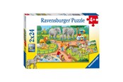 Puzzle - Ravensburger Puzzle A Day at the Zoo 2x24st. Boden - 78134