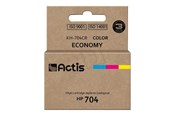 Druckerzubehör - Tinte & Toner - Actis KH-704CR - colour (cyan magenta yellow) - remanufactured - ink cartridge (alternative for: HP 704 HP CN693AE) - KH-704CR