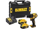 Schraub/Bohrmaschinen - Dewalt DCD709P2T-QW 18V XR Compact Brushless Hammer Drill Driver (2 X 5 Ah) - DCD709P2T-QW