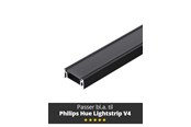 Smart-Home - Light Solutions Aluminiumsprofil - Model S til Philips Hue og WiZ - Sort - 5714255008067