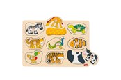 Puzzle - Goki Wooden Animal Bubble Puzzle 9pcs. Holz - 57585