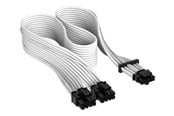Stromkabel (Intern) - Corsair Premium individually sleeved 12VHPWR - Weiß - CP-8920332