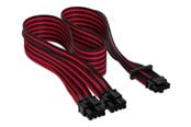 Stromkabel (Intern) - Corsair Premium individually sleeved 12VHPWR - Schwarz / Rot - CP-8920334