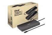 Dockingstationen - Club 3D - docking station - USB-C / Thunderbolt 3 / Thunderbolt 4 - 3 x Thunderbolt 4 - GigE - CSV-1581