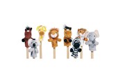 Puppen & Zubehör - Goki Finger Puppet Wild Animals set of 8 - 15125