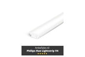Smart-Home - Light Solutions Aluminiumsprofil - Model G til Philips Hue og WiZ - Hvid - 5714255008111