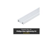 Smart-Home - Light Solutions Aluminiumsprofil - Model S til Philips Hue og WiZ - Hvid - 5714255008050