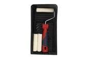 Farbe - Work>it Paint Roller Set Tray + 2 Mohair Refill Rollers - 38380