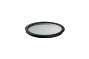Küchenzubehör - Rösle Glass lid 16 cm Clear/Black Glass/Silicone - 22555