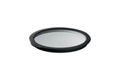 Küchenzubehör - Rösle Glass lid 20 cm Clear/Black Glass/Silicone - 22556