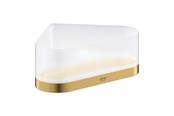 Badezimmerzubehör - Grohe Selection Bakke til hjørne med holder børstet cool sunrise - 41038GN0