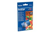 Papier, Fotopapier und Etiketten - Brother BP - photo paper - glossy - 20 sheet(s) - 100 x 150 mm - BP71GP20