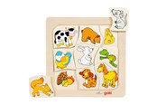 Puzzle - Goki Wooden Jigsaw Puzzle Who Eats What? Holz - 56880