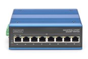 Switches - DIGITUS 8-Port Gigabit Ethernet Industrial Network PoE Switch - DN-651121