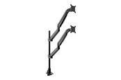 Wandhalterungen, AV-Halterungen & AV-Möbel - Multibrackets M - mounting kit - gas lift - for 2 LCD displays - VESA dual stacked pole - black - Max 20 kg - recommended for 15"-34" - 7350105214288