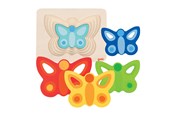Puzzle - Goki Layer Puzzle Butterfly 5 Layers Holz - 57486