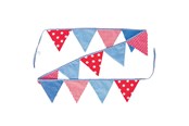 Spielzeug - Goki Cotton Bunting Blue/Red - 60768