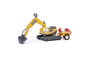 Rutscherautos und Laufräder - Falk Excavator Super Builder with Trailer - 808-092