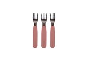 Babypflege - Filibabba Silikone gafler 3-pak - Rose - FI-02265