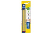 Utensilien zum Schreiben und Zeichnen - Staedtler Pencil Noris + eraser bc  100% PEFC - 120 R BK3D