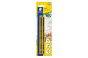 Utensilien zum Schreiben und Zeichnen - Staedtler Pencil Noris HB-H 3pcs bc 100% PEFC - 120-S BK3