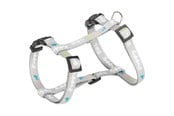 Hunde - Trixie Junior Puppy H-Harness with Lead M-L: 27-45cm/10mm 2m. light grey - TX15350